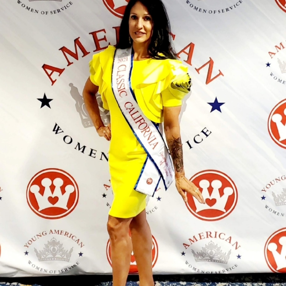 Yellow Ruffle Sleeve Mini Dress - Picture 7 of 7